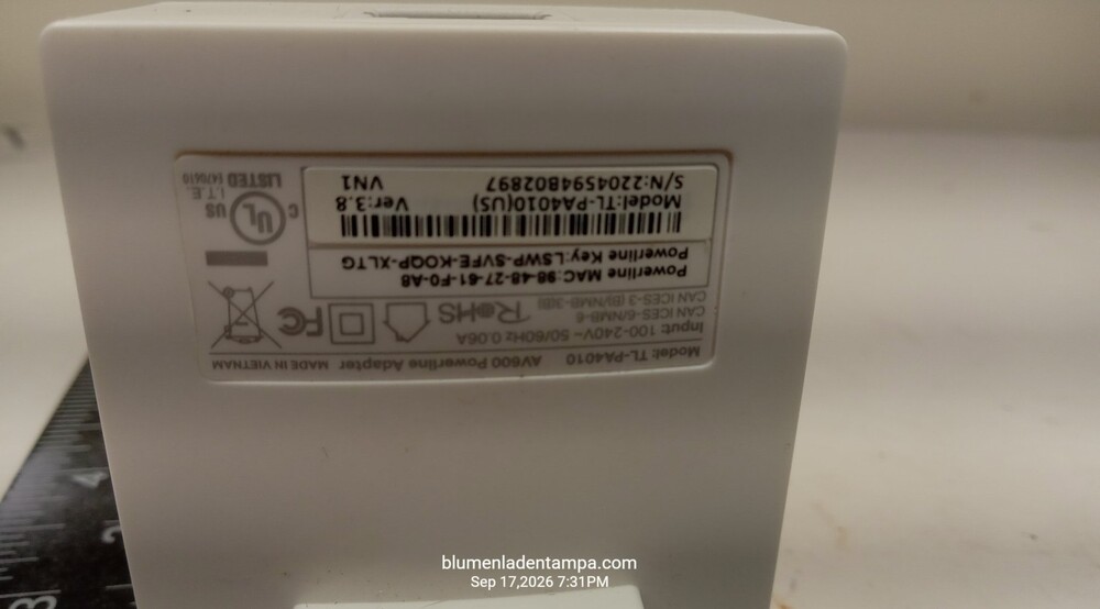 TP-Link AV600 TL-PA4010 Powerline Ethernet Adapter Nano White